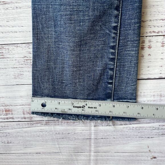 BKE Billie Slim Fit High Rise Bootcut Jeans Size 23 x 29.5 Raw Hem - Picture 8 of 11